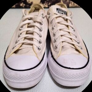CONVERSE Shoes CHUCK TAYLOR Women's Size 7 White PLATFORM OXFORD Sneaker…